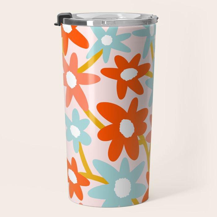 Sunny vase with Super Bloom Daisies Travel Mug Gallery Image 3