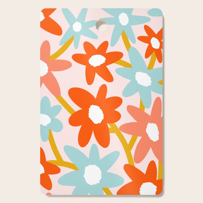Sunny vase with Super Bloom Daisies Cutting Board Gallery Image 1