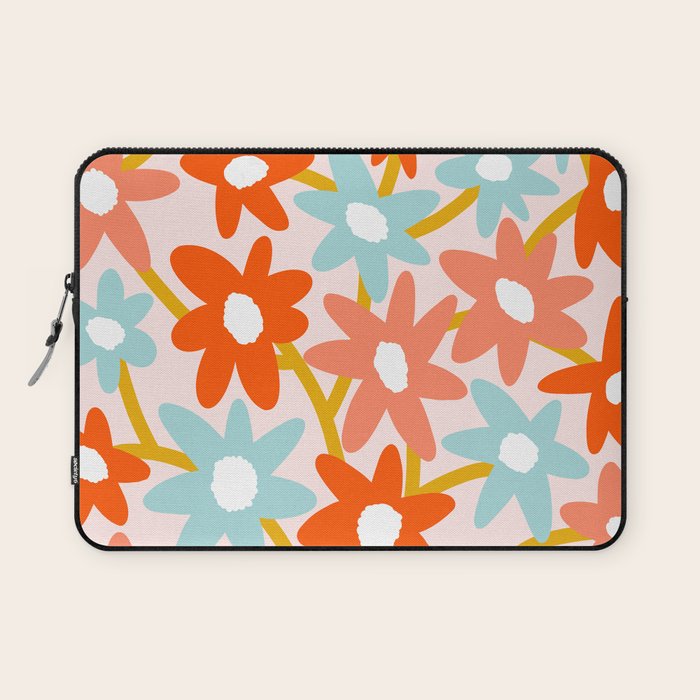 Sunny vase with Super Bloom Daisies Laptop Sleeve Gallery Image 1