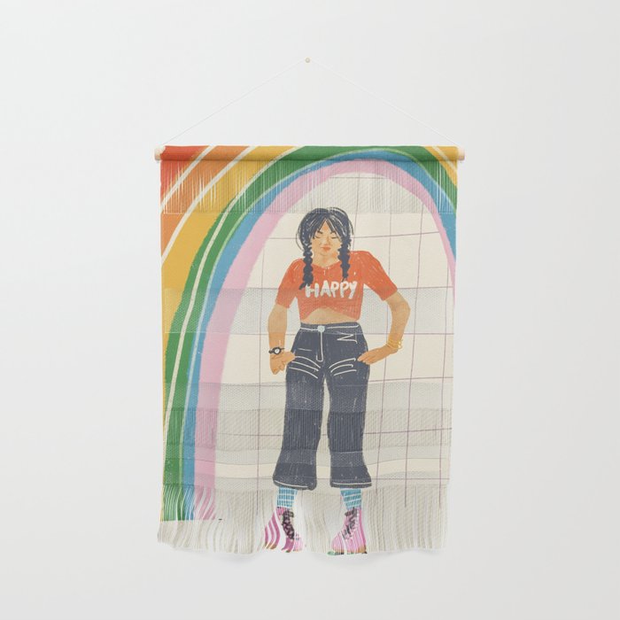 Happy rollerskates Wall Hanging Gallery Image 1