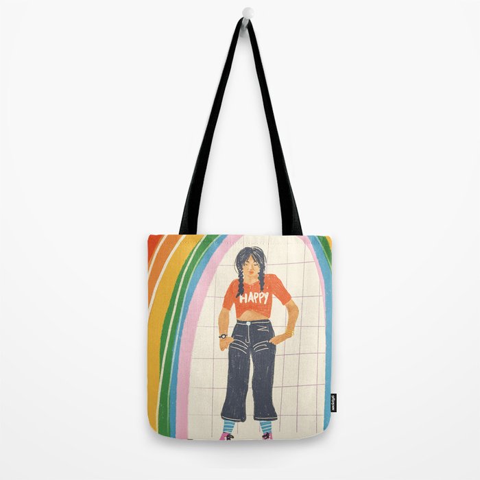 Happy rollerskates Tote Bag Gallery Image 2