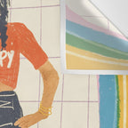 Happy rollerskates Wall Tapestry Gallery Image 3