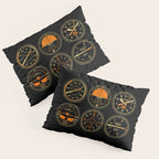 Aircraft Flight Instruments - 6 Pack Black Pillow Sham Gallery Image 3