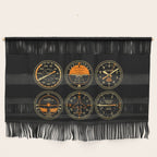 Aircraft Flight Instruments - 6 Pack Black Wall Hanging Gallery Image 1