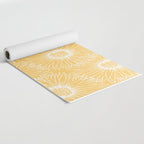 Yellow Sunflowers Line Art Yoga Mat Gallery Image 2