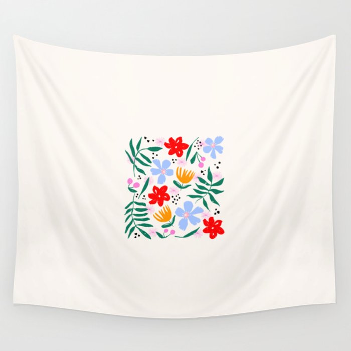 Abstract Florals Wall Tapestry Gallery Image 4