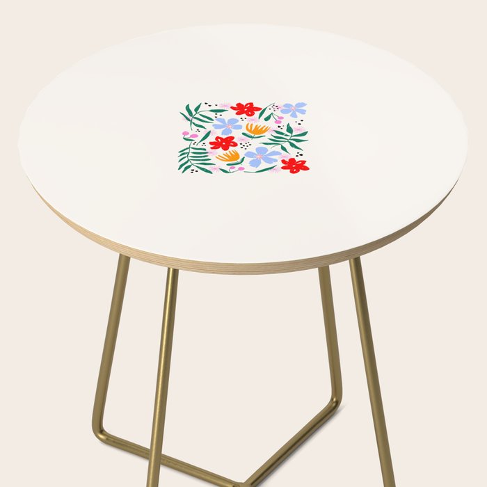 Abstract Florals Side Table Gallery Image 2