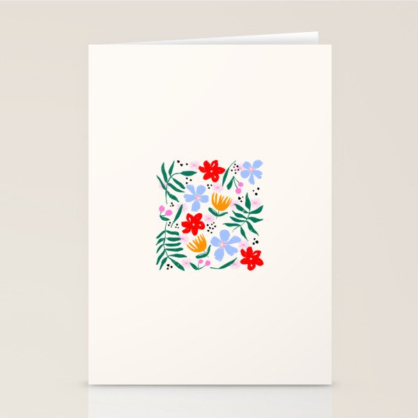 Abstract Florals Stationery Card Gallery Image 2