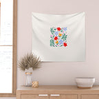 Abstract Florals Wall Tapestry Gallery Image 2