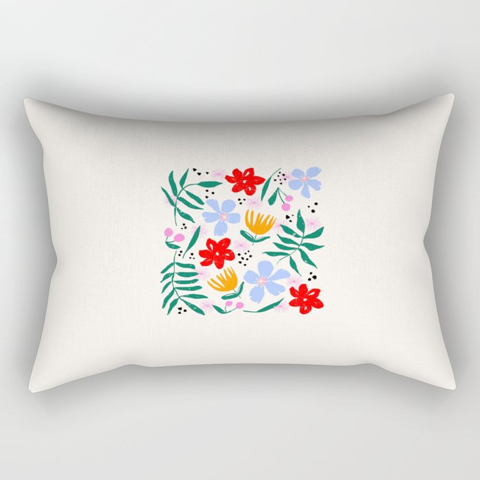 Abstract Florals Rectangular Pillow Gallery Image 1