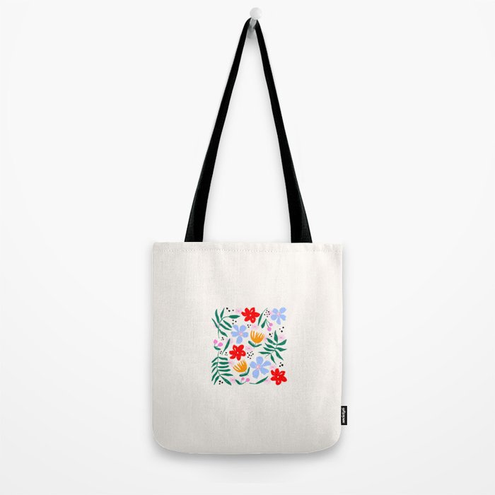 Abstract Florals Tote Bag Gallery Image 2