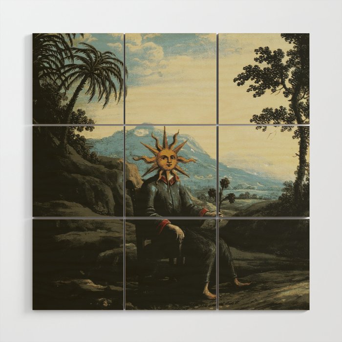 The alchemist who has achieved illumination Wood Wall Art Gallery Image 1