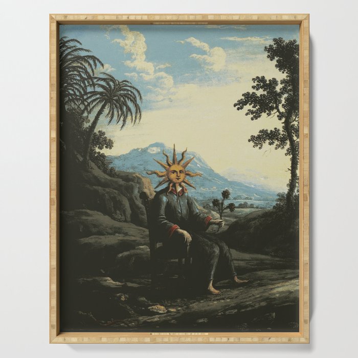The alchemist who has achieved illumination Serving Tray Gallery Image 1