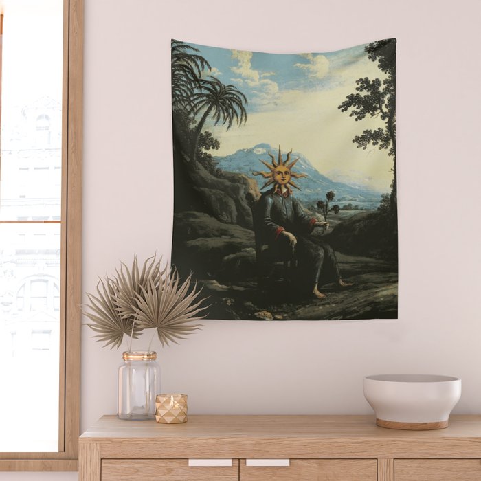 The alchemist who has achieved illumination Wall Tapestry Gallery Image 2