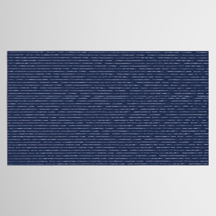Lines (Navy) Tablecloth Gallery Image 2