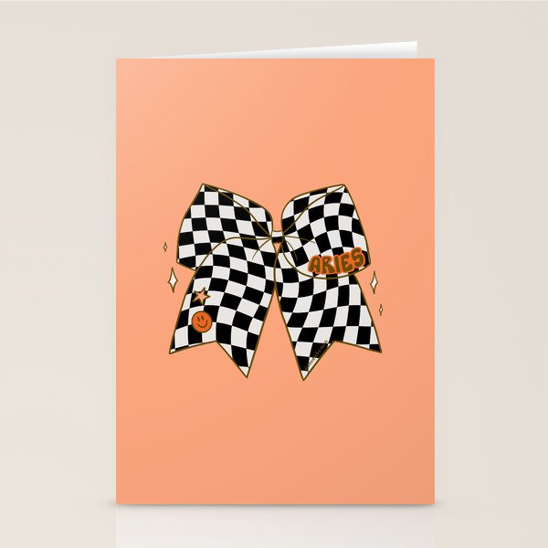 Aries Bow Stationery Card Gallery Image 2