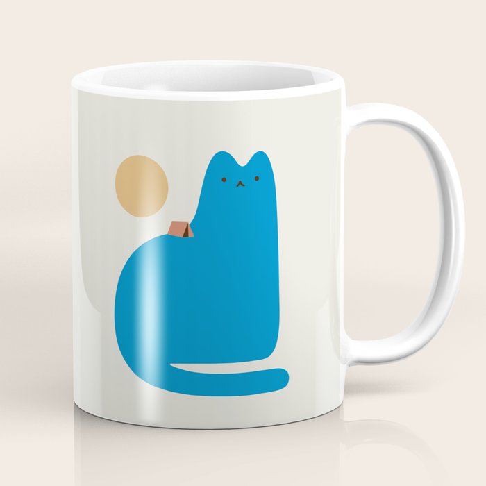 Cat Landscape 118B: Purrfect Campsite B Coffee Mug Gallery Image 1