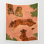 Tiger Beach Wall Tapestry Gallery Image 4