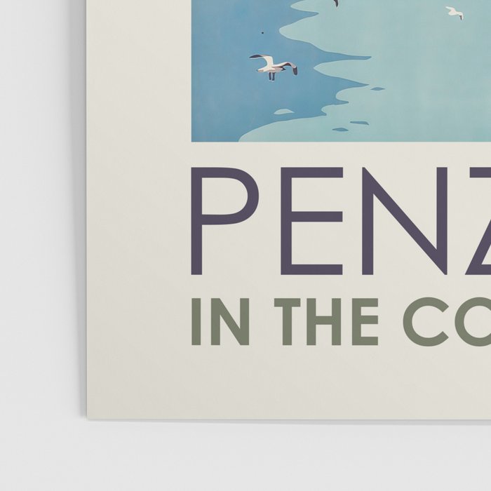 Penzance Cornwall Vintage Travel Poster, 1935 Poster Gallery Image 3