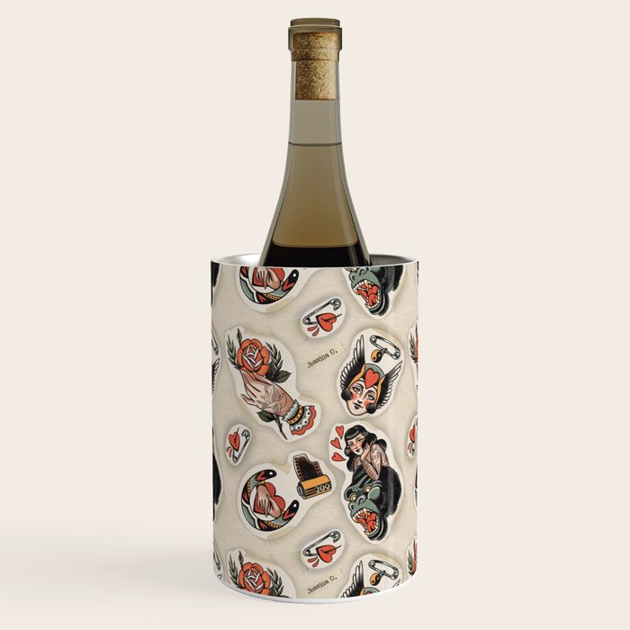 Tattoo flash Wine Chiller Gallery Image 1