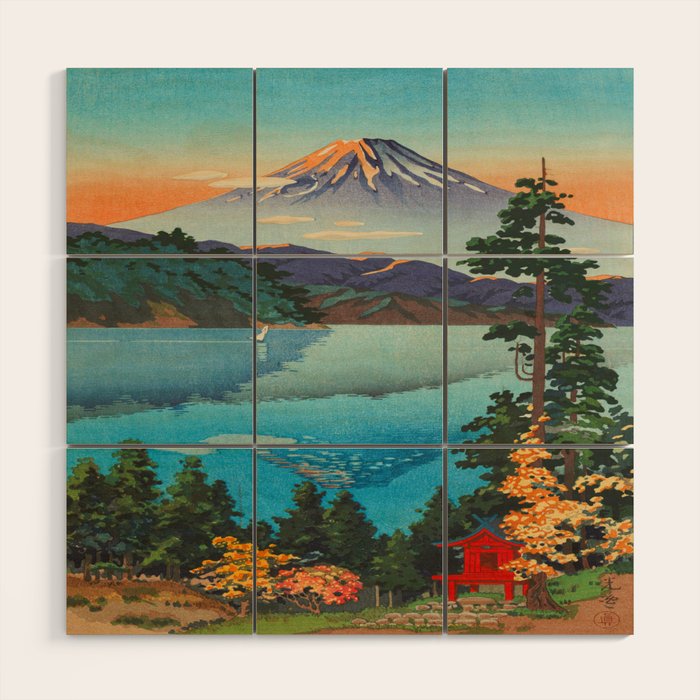 Tsuchiya Koitsu Vintage Japanese Woodblock Print Fall Autumn Mount Fuji Wood Wall Art Gallery Image 1