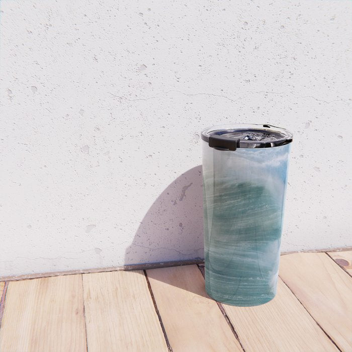 Waves in the Sunset Light Travel Mug Gallery Image 4