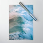 Waves in the Sunset Light Wrapping Paper Gallery Image 1