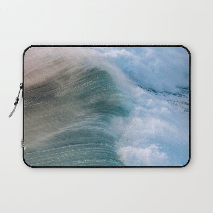 Waves in the Sunset Light Laptop Sleeve Gallery Image 1
