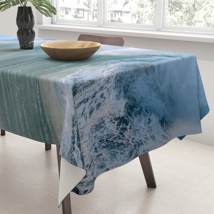 Waves in the Sunset Light Tablecloth Gallery Image 3