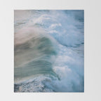 Waves in the Sunset Light Throw Blanket Gallery Image 2