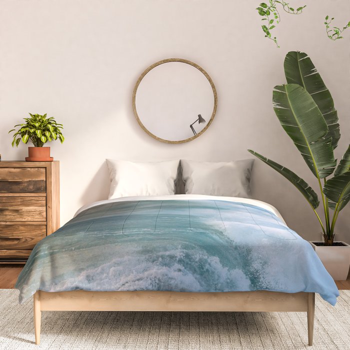 Waves in the Sunset Light Comforter Gallery Image 3