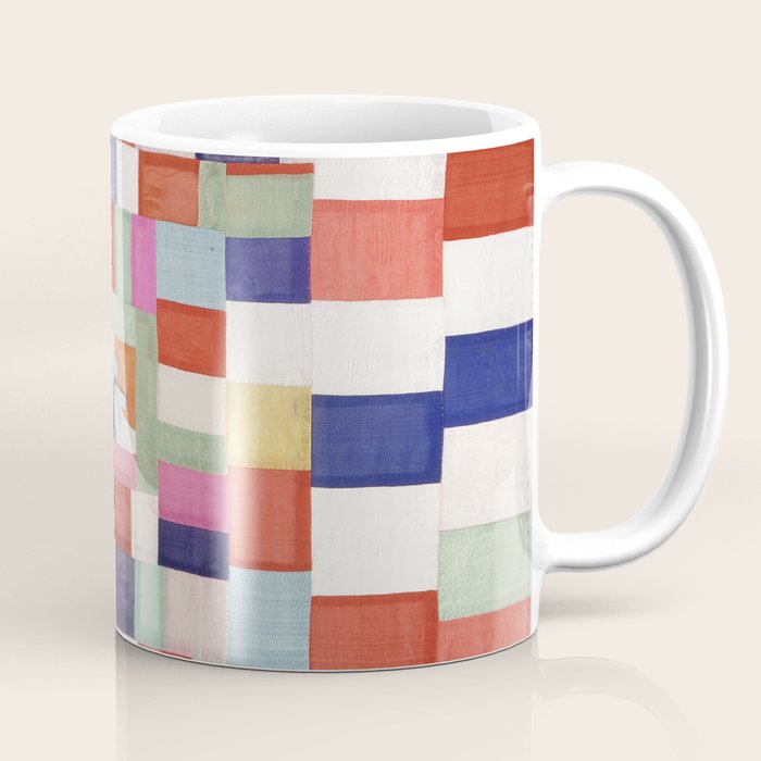 Korean 19th Century Geometric Textile Print Coffee Mug Gallery Image 1