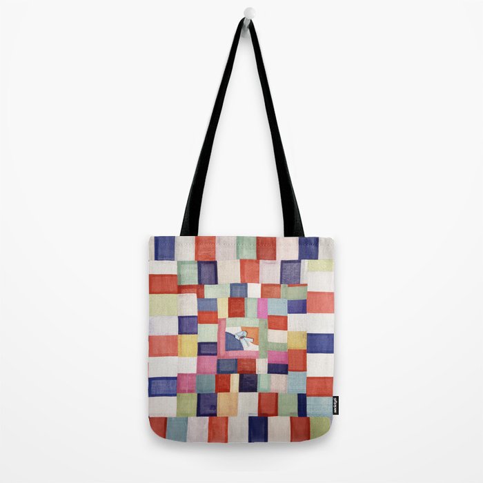 Korean 19th Century Geometric Textile Print Tote Bag Gallery Image 2