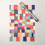 Korean 19th Century Geometric Textile Print Wrapping Paper Gallery Image 1