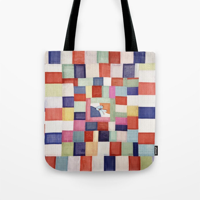 Korean 19th Century Geometric Textile Print Tote Bag Gallery Image 1