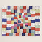 Korean 19th Century Geometric Textile Print Jigsaw Puzzle Gallery Image 1