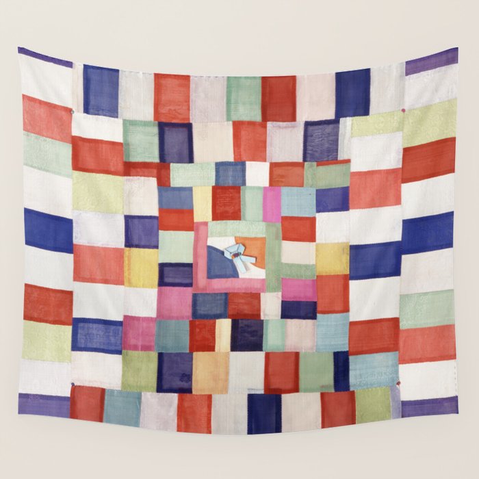 Korean 19th Century Geometric Textile Print Wall Tapestry Gallery Image 4
