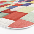 Korean 19th Century Geometric Textile Print Bath Mat Gallery Image 3