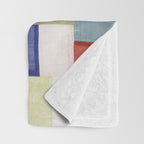Korean 19th Century Geometric Textile Print Throw Blanket Gallery Image 3