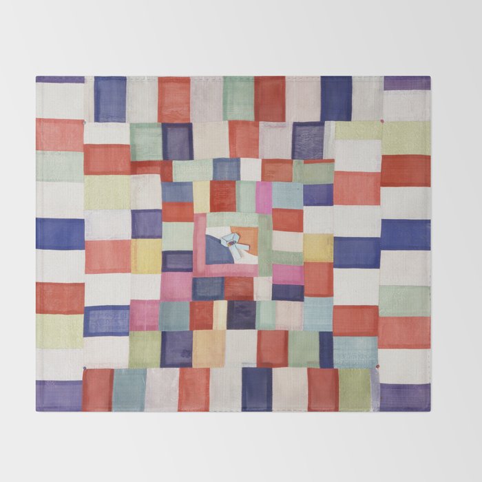 Korean 19th Century Geometric Textile Print Throw Blanket Gallery Image 2