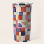 Korean 19th Century Geometric Textile Print Travel Mug Gallery Image 1