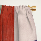 Korean 19th Century Geometric Textile Print Window Curtain Gallery Image 2