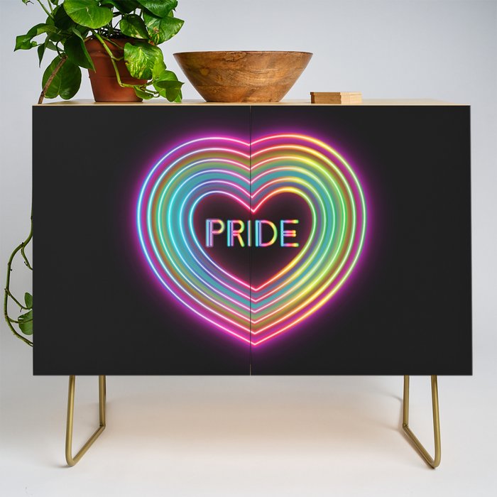 Neon Pride Heart Credenza Gallery Image 1