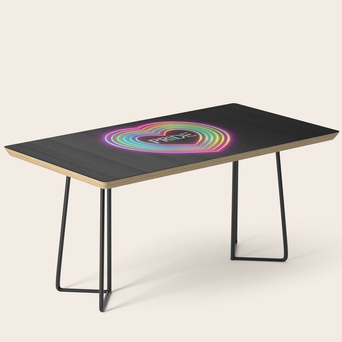 Neon Pride Heart Coffee Table Gallery Image 1