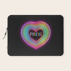 Neon Pride Heart Laptop Sleeve Gallery Image 1