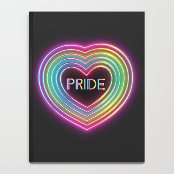 Neon Pride Heart Notebook Gallery Image 4