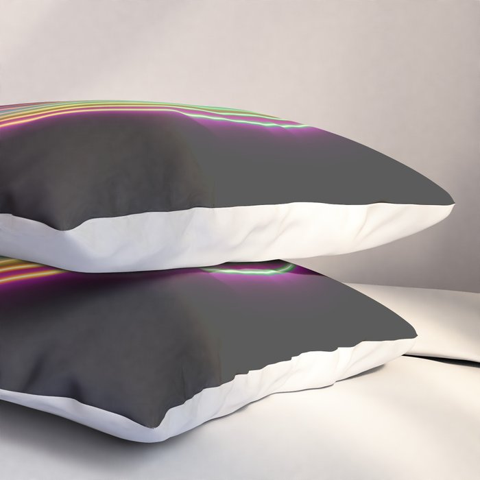 Neon Pride Heart Pillow Sham Gallery Image 3
