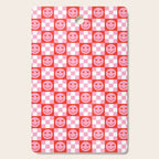 Retro love heart face checkered pattern Cutting Board Gallery Image 1