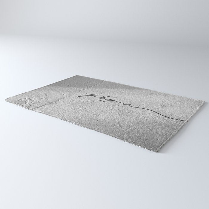 Je t'aime - Love Graffiti Art Print in France - Romantic Bedroom Decor Rug Gallery Image 3