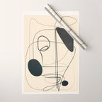 Abstract Line Art VIII Wrapping Paper Gallery Image 1